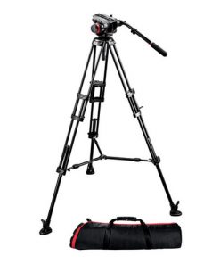 Manfrotto 504HD Head With 546B 2 Stage Aluminum Tripod Systema