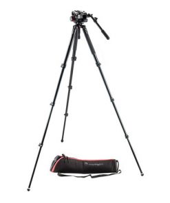 Manfrotto 504HD Fluid Head and MVT535AQ Aluminum Video Tripod Kit