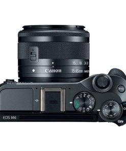 Canon EOS M6 Mirrorless Digital Camera with 15-45mm Lens (Black)