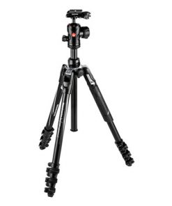 Manfrotto Befree Advanced Travel Aluminum Tripod With 494 Ball Head (Lever Locks, Black)