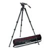 Manfrotto Nitrotech N8 Fluid Video Head And 536 Carbon Fiber Single Leg Tripod